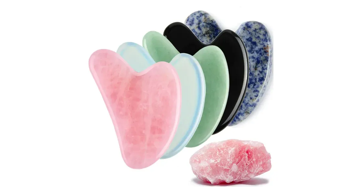 Gua Sha en Quartz Rose - Grattoir